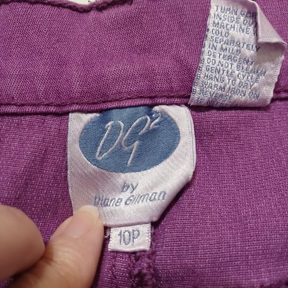 Womens Jeans Size 10P Mauve Flex Denim Straight Leg DG2 by Diane Gilman - Picture 8 of 8